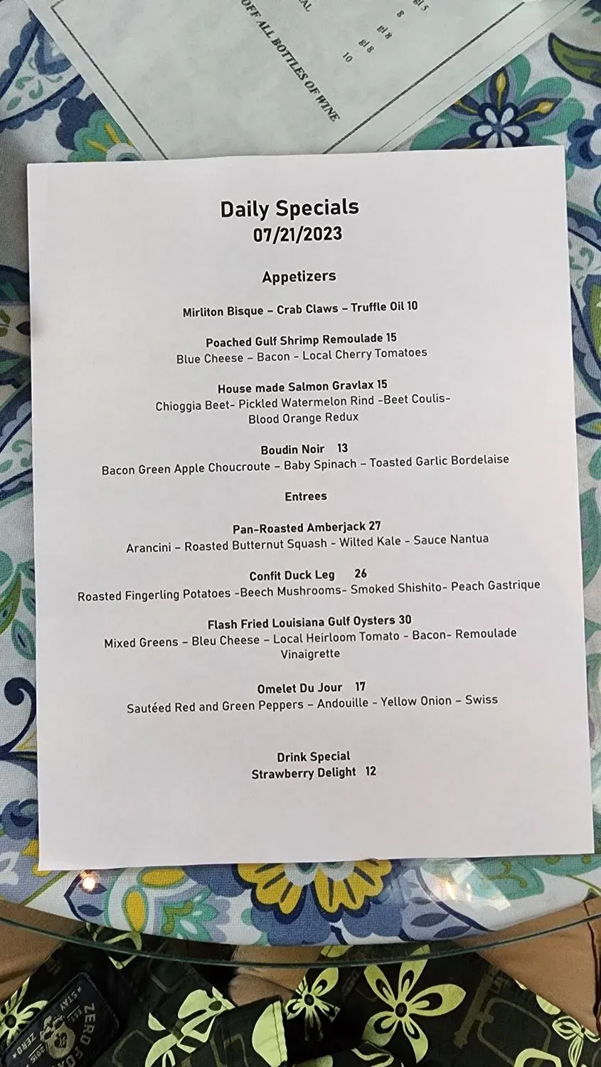 Menu 4