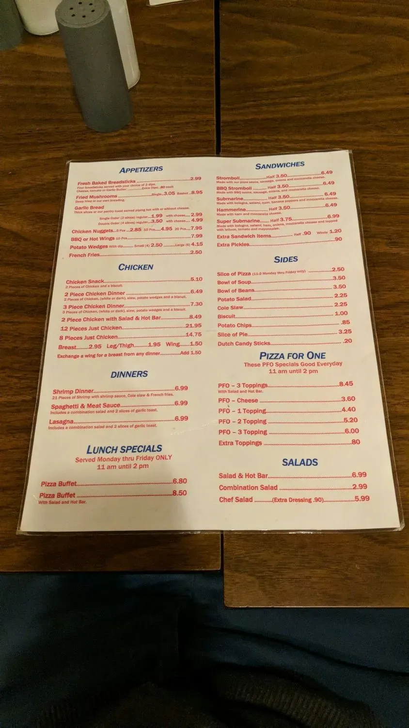 Menu 6