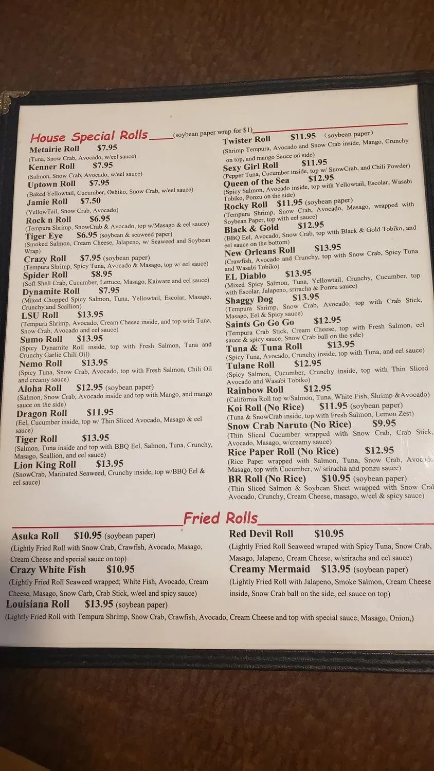 Menu 6