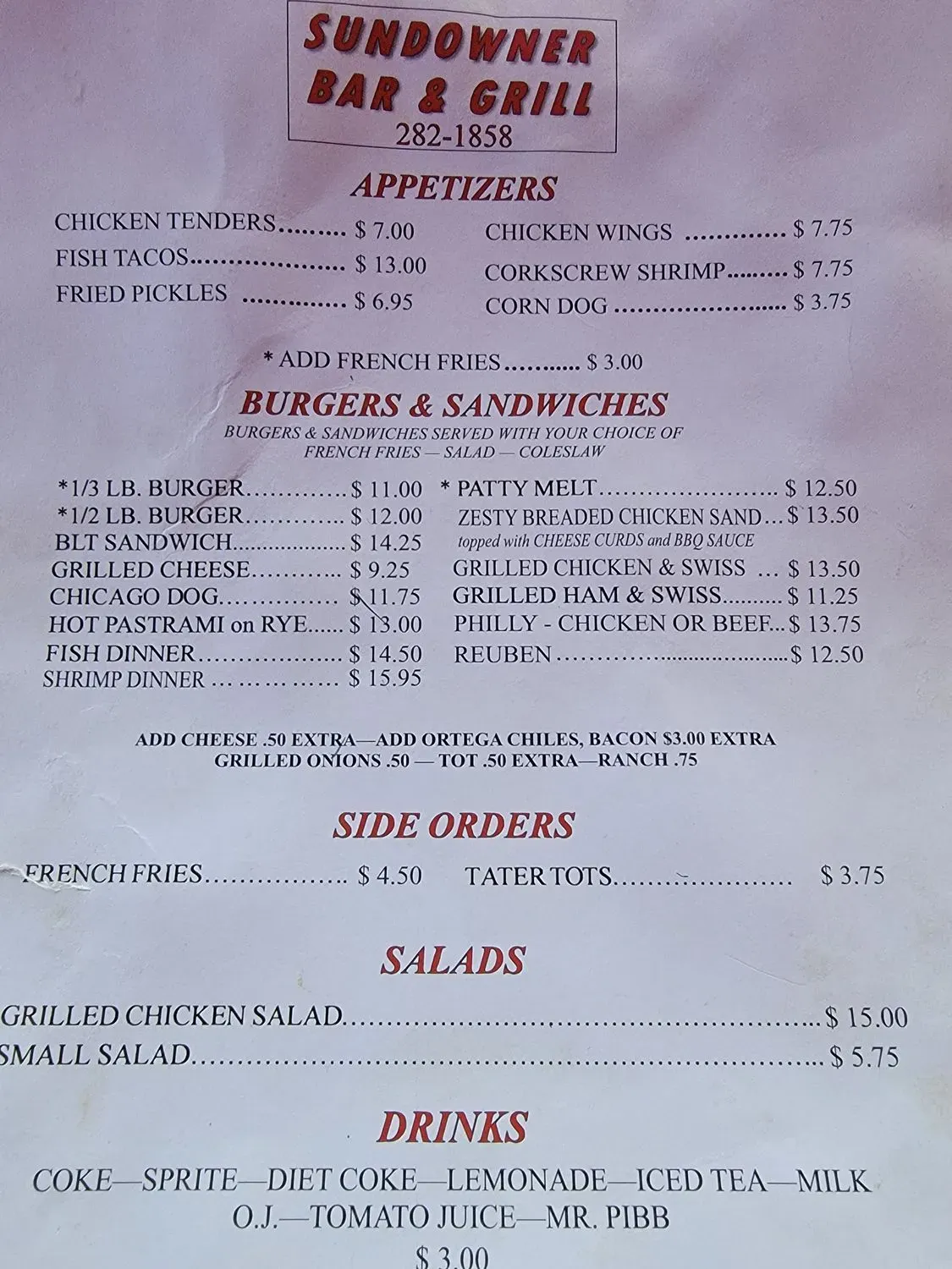 Menu 3