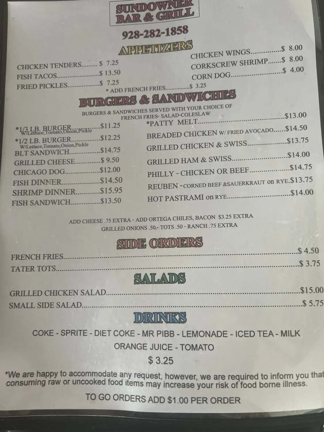 Menu 1