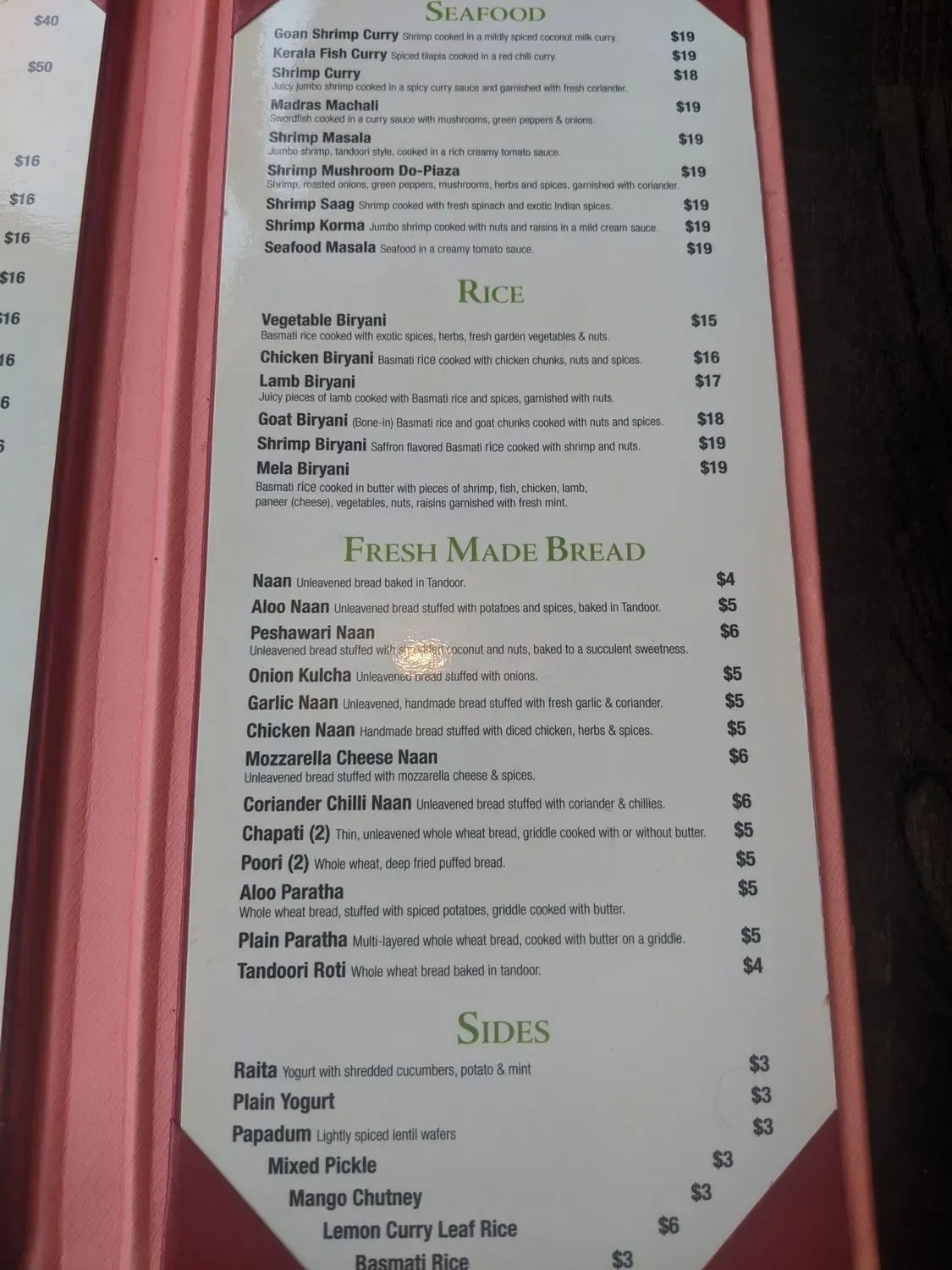 Menu 5