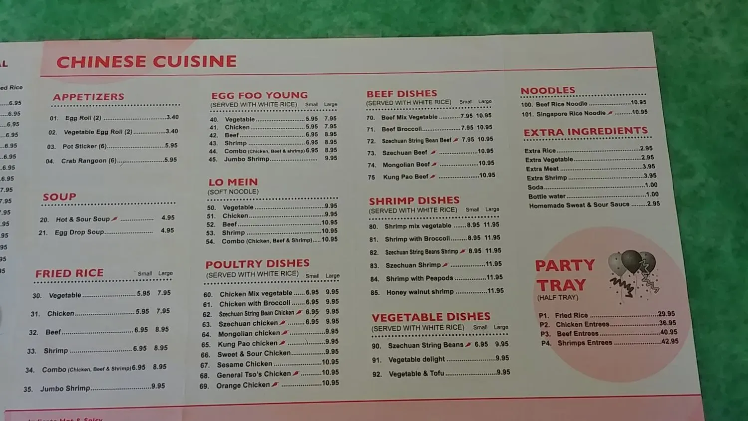 Menu 1