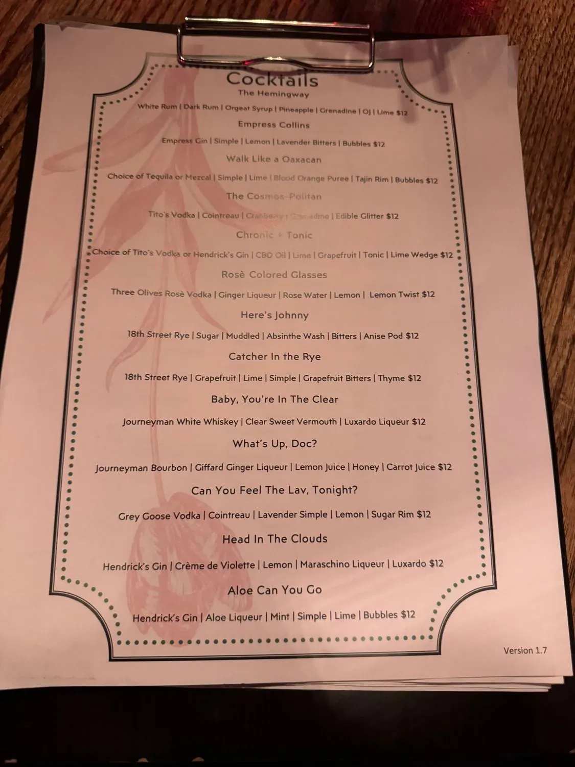 Menu 5