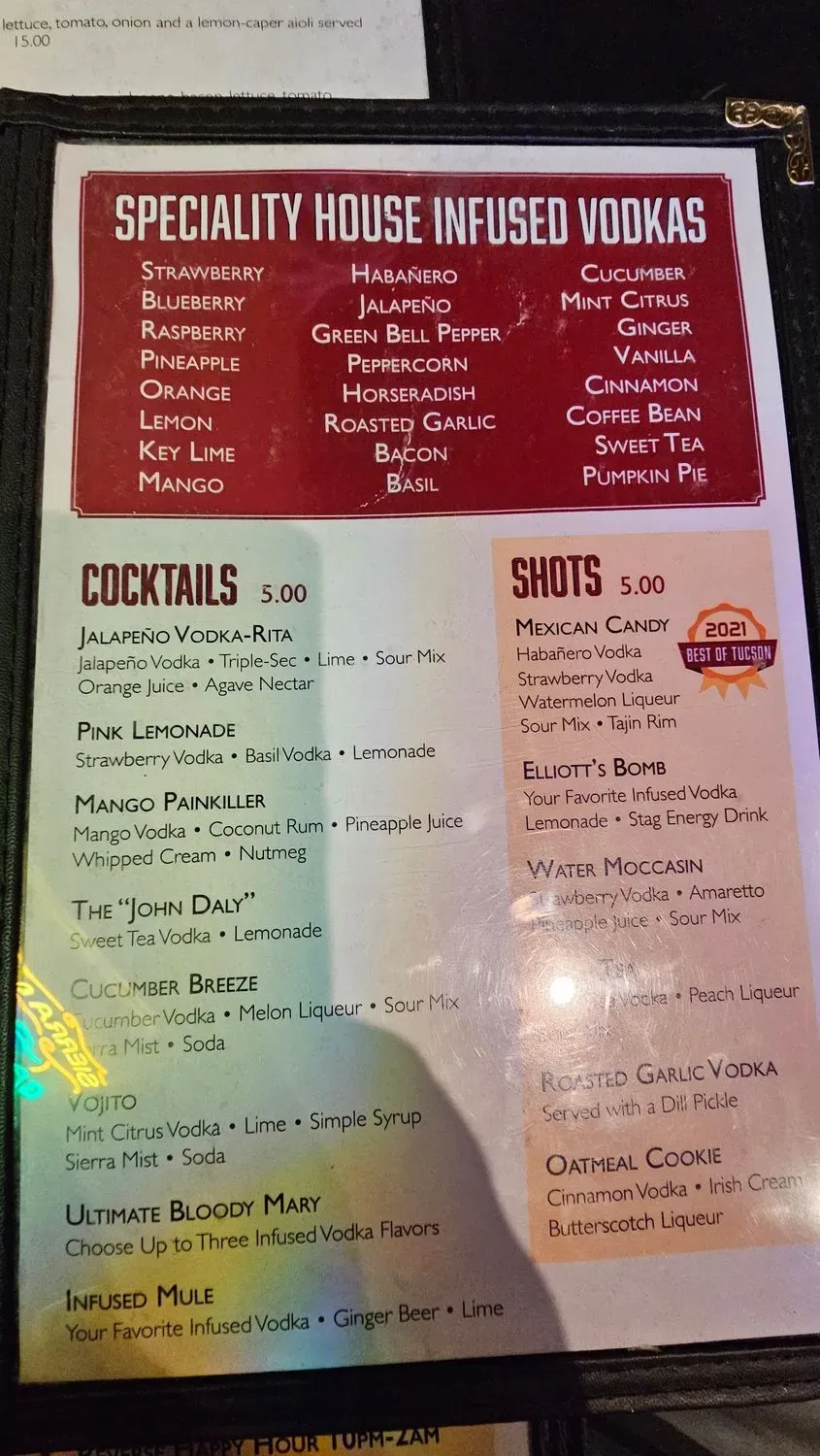 Menu 5