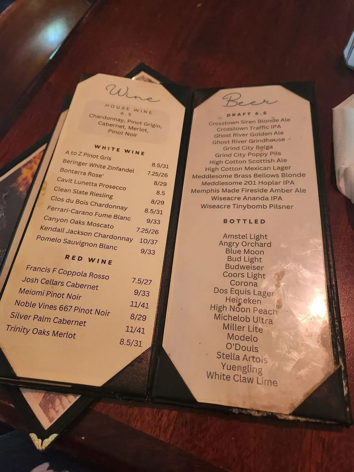 Menu 5