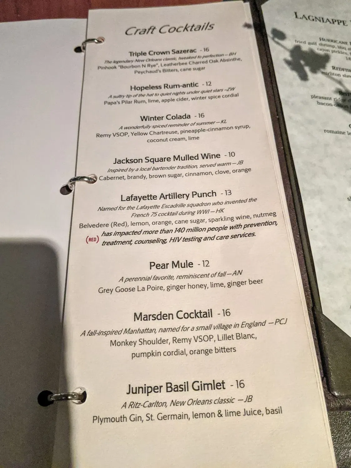 Menu 6