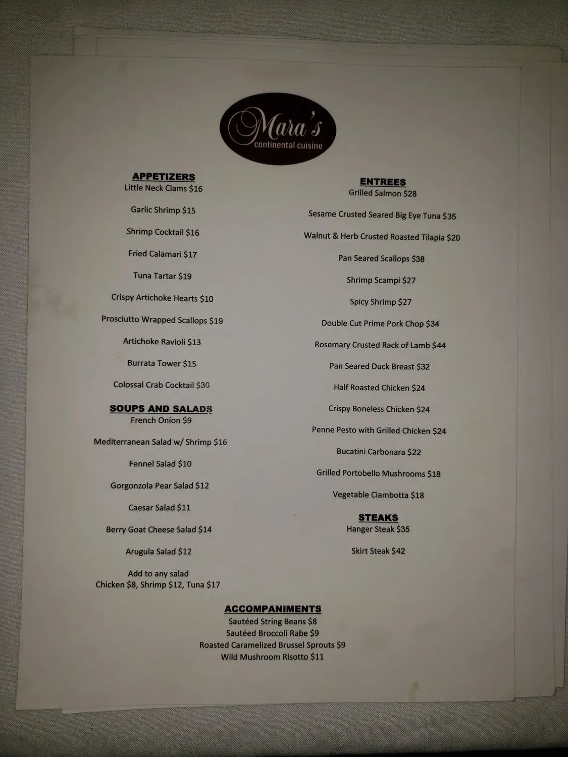 Menu 2