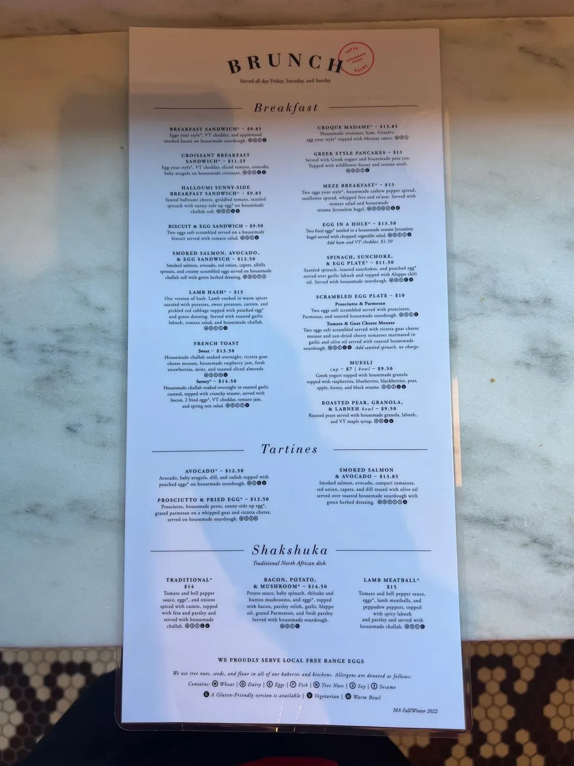 Menu 5