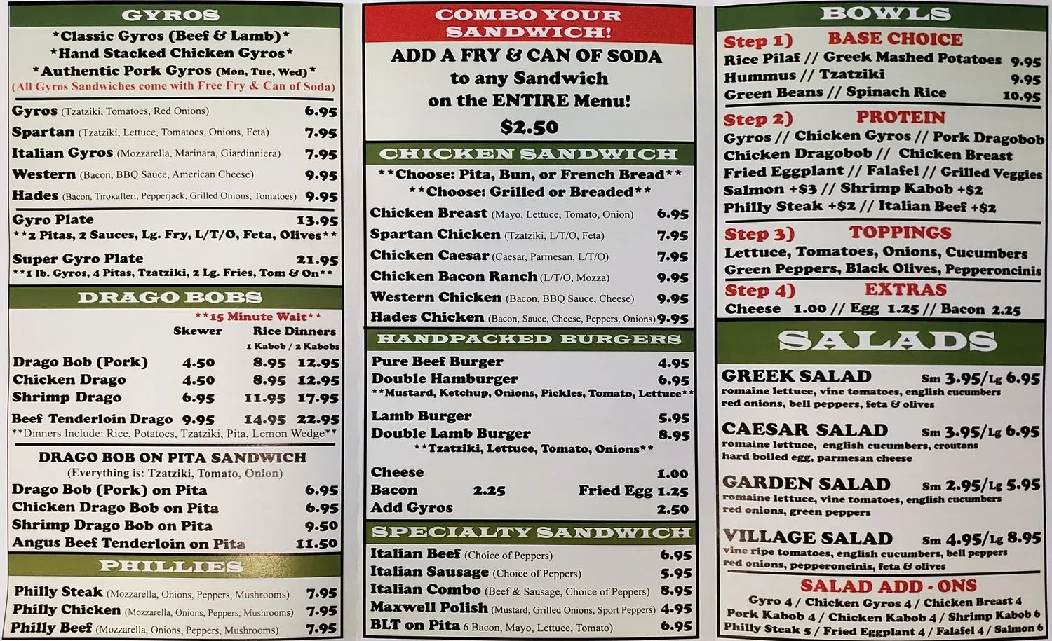 Menu 1