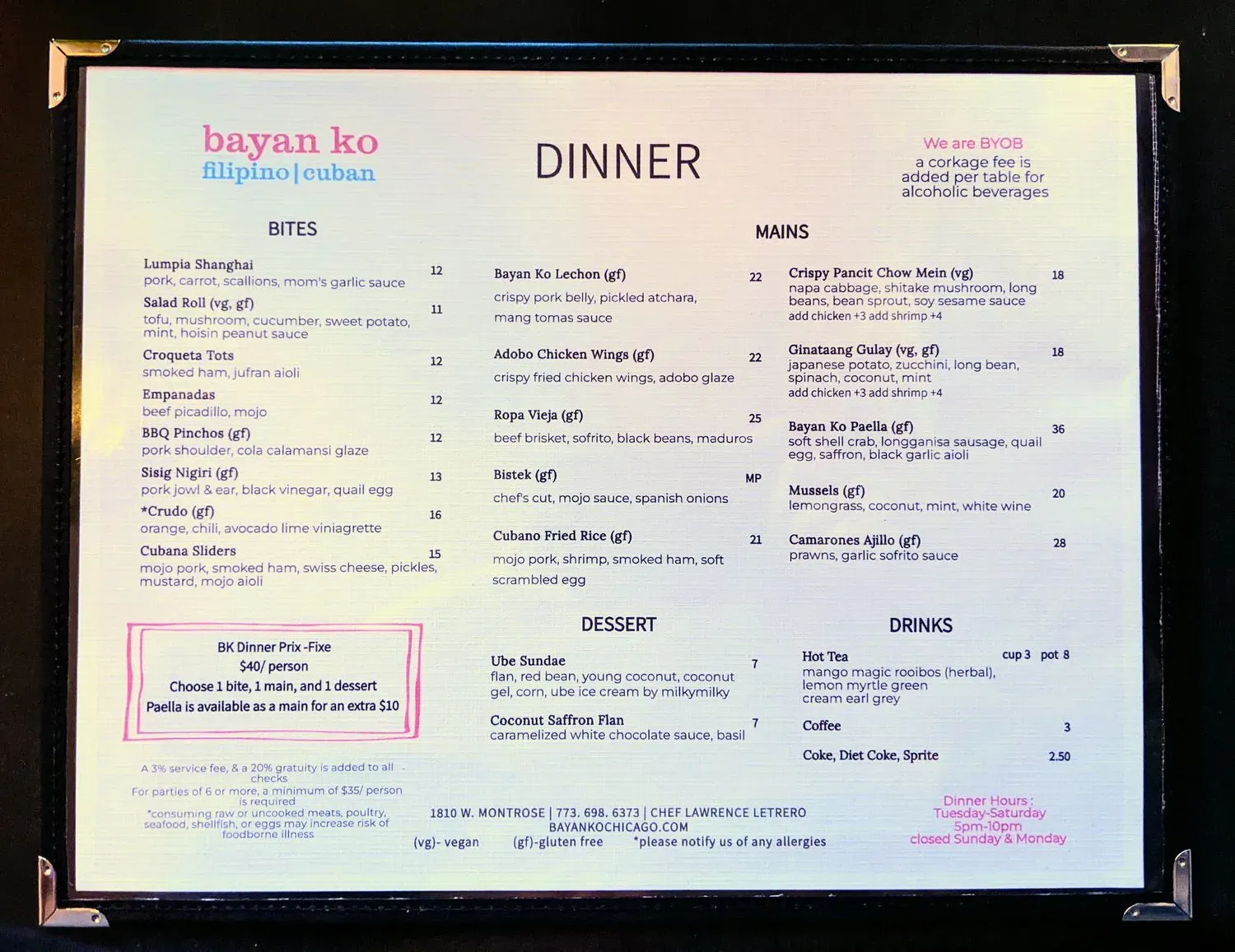 Menu 5