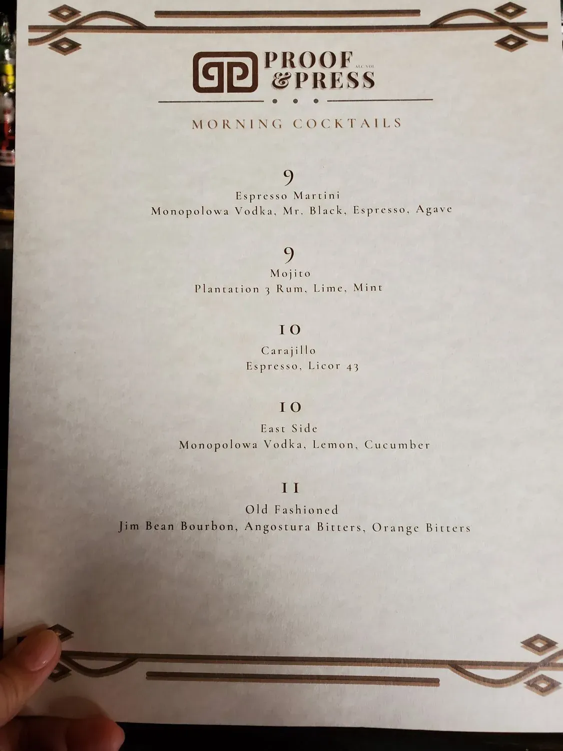 Menu 1