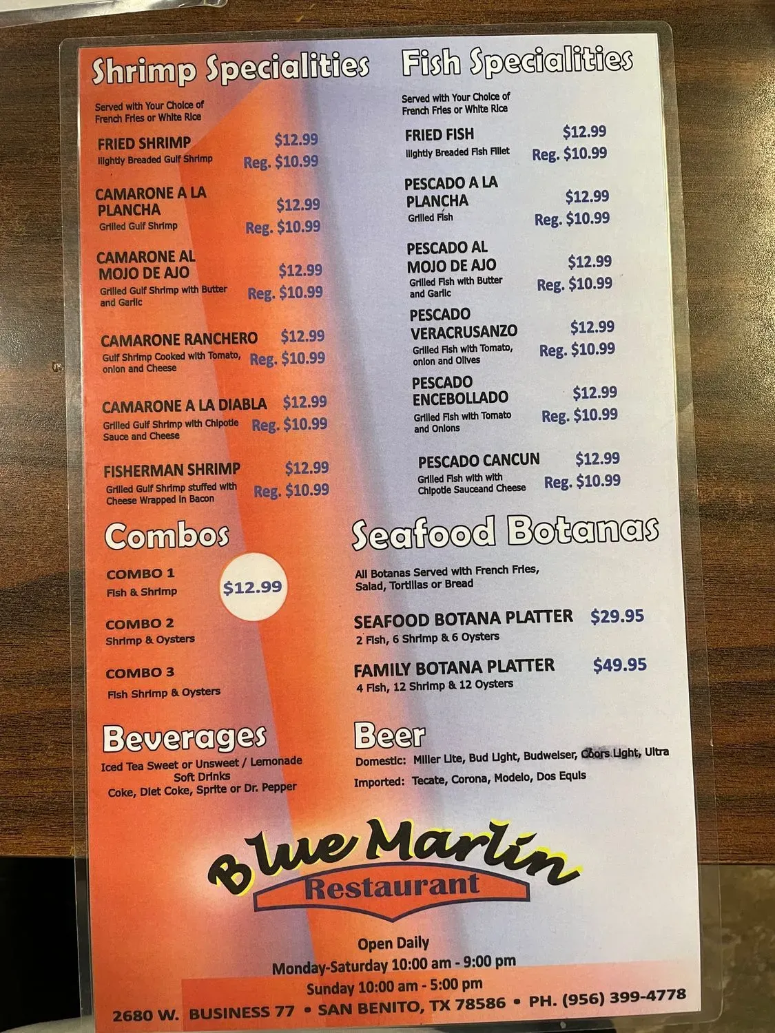 Menu 1