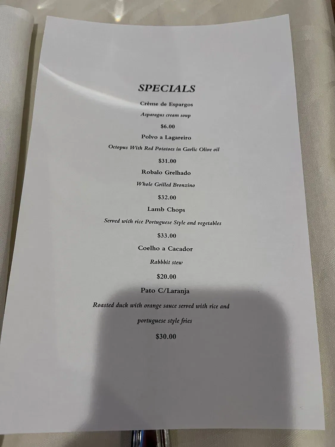 Menu 1