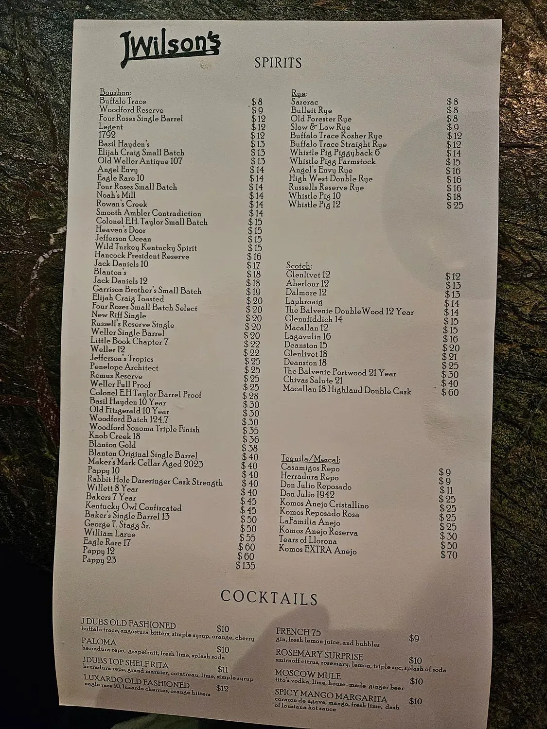 Menu 5