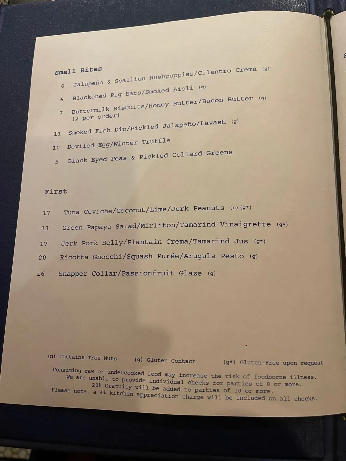 Menu 4