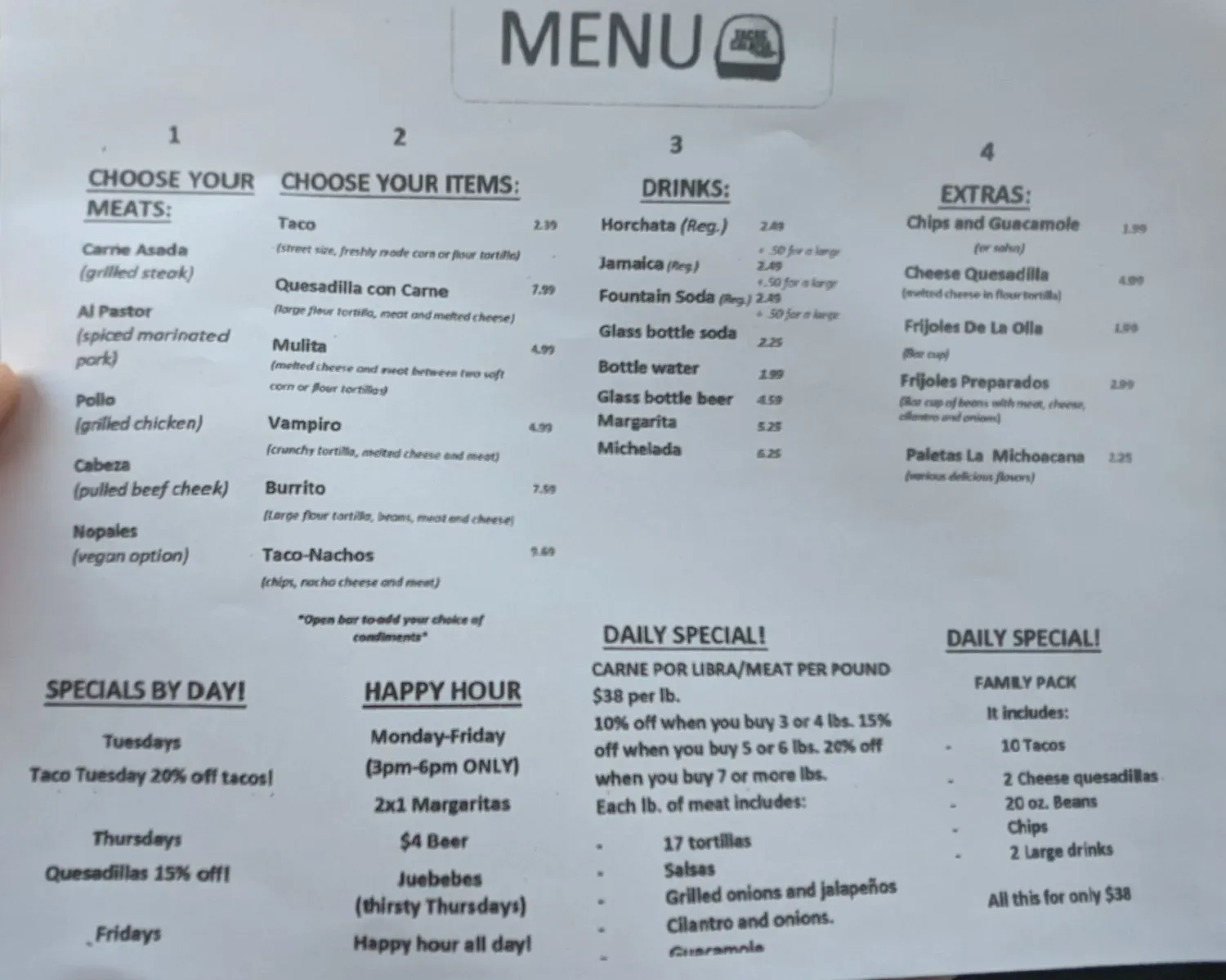 Menu 4