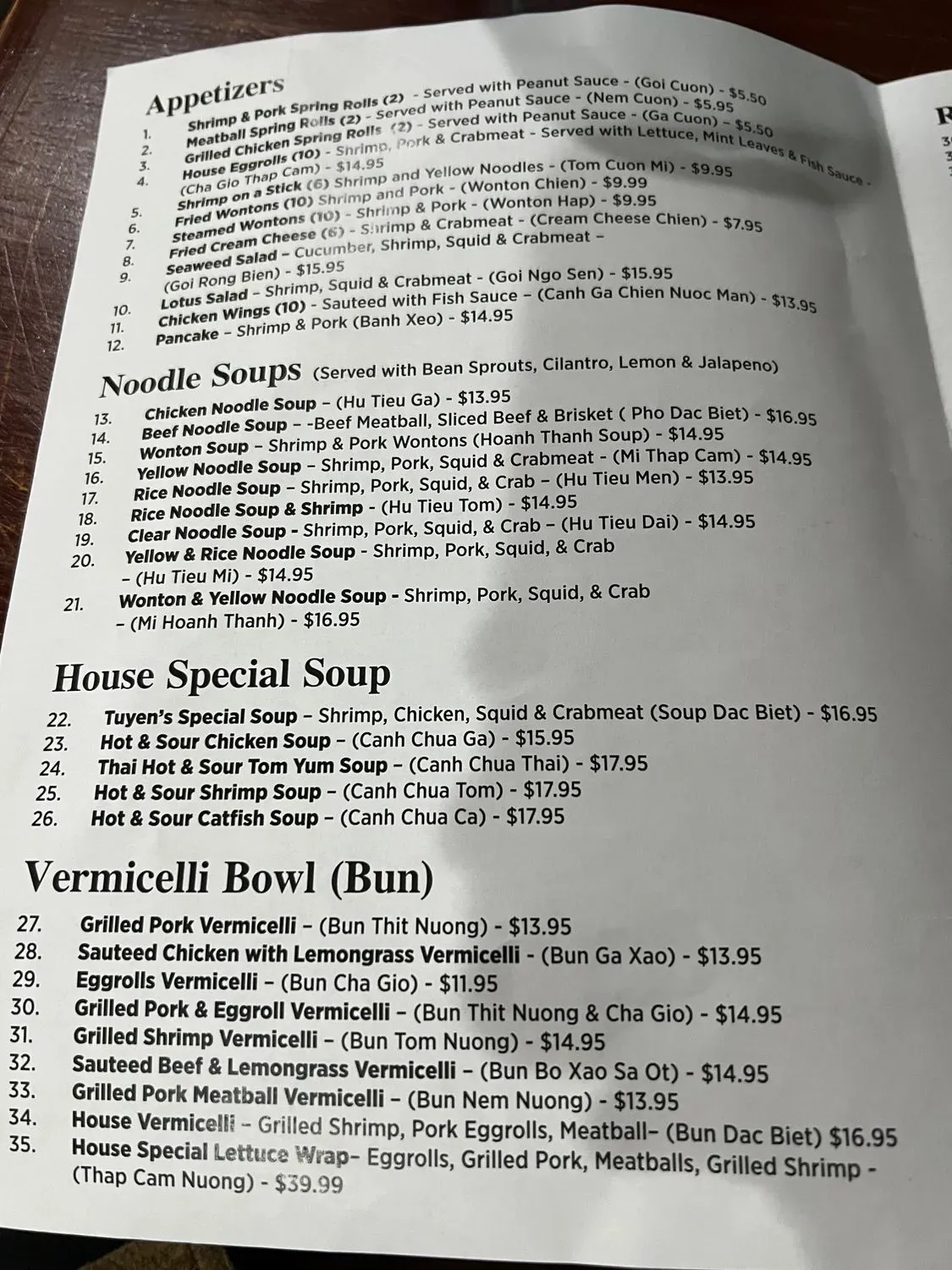 Menu 5