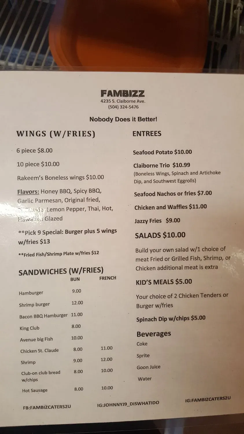 Menu 4