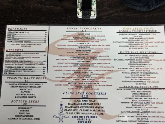 Menu 5