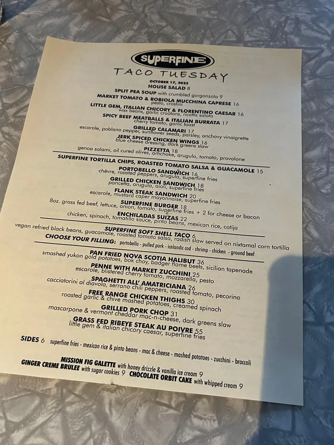 Menu 1