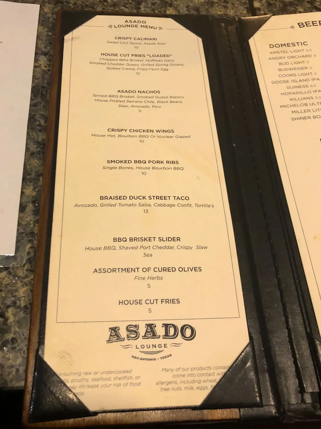 Menu 5