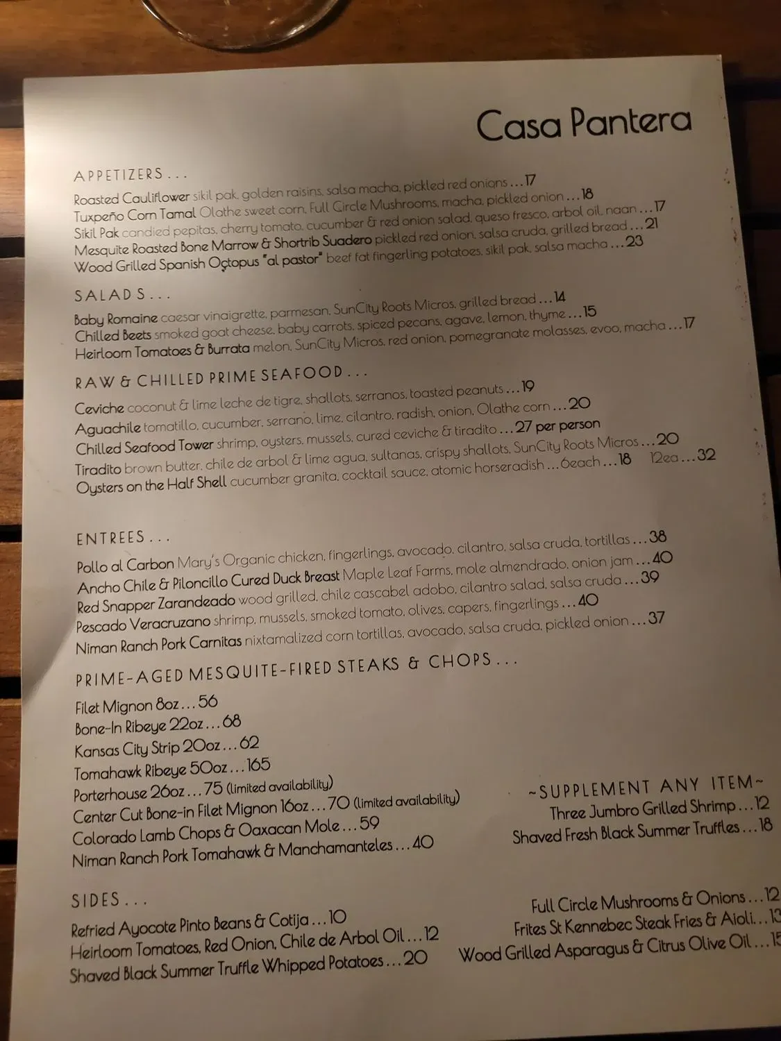 Menu 5