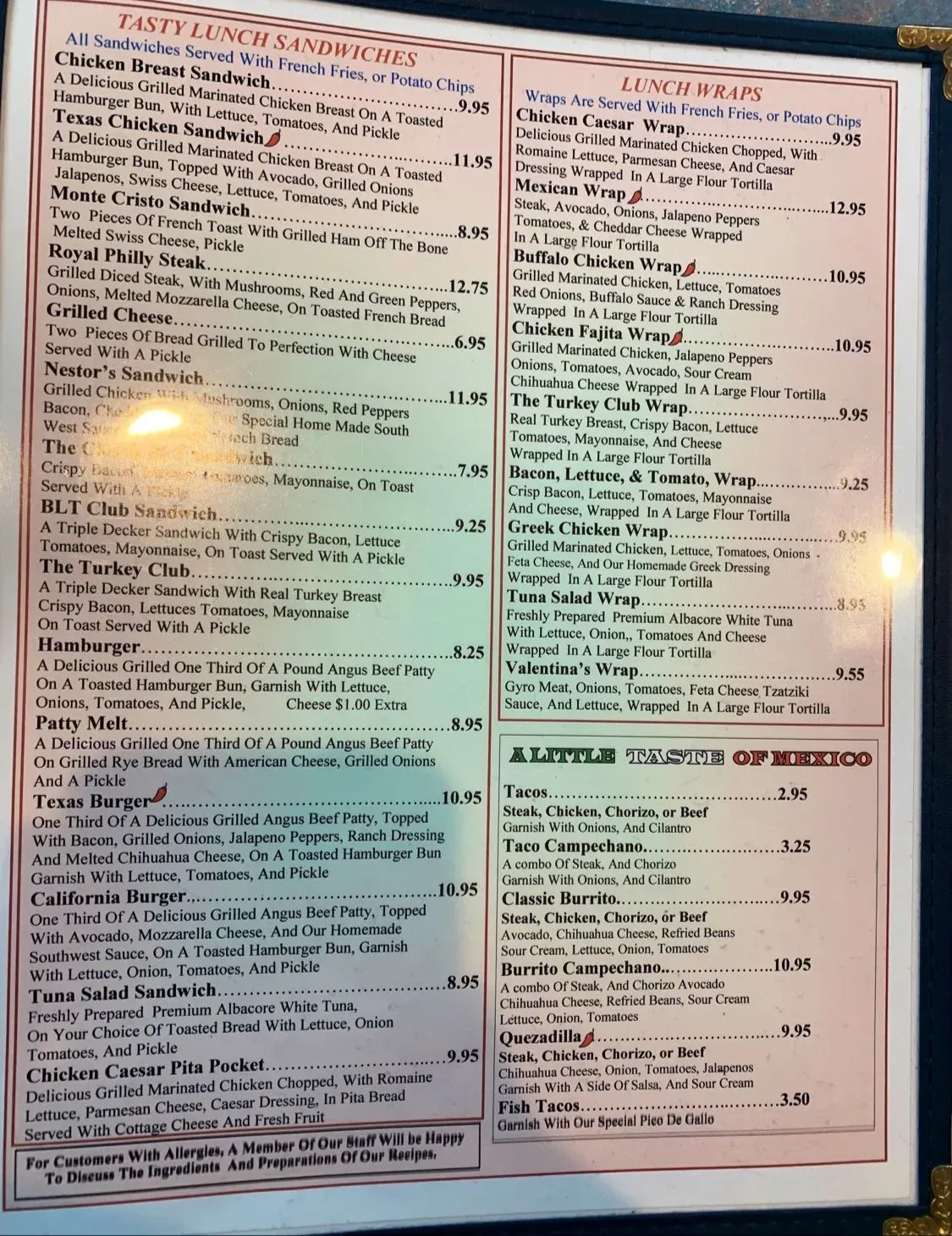 Menu 4