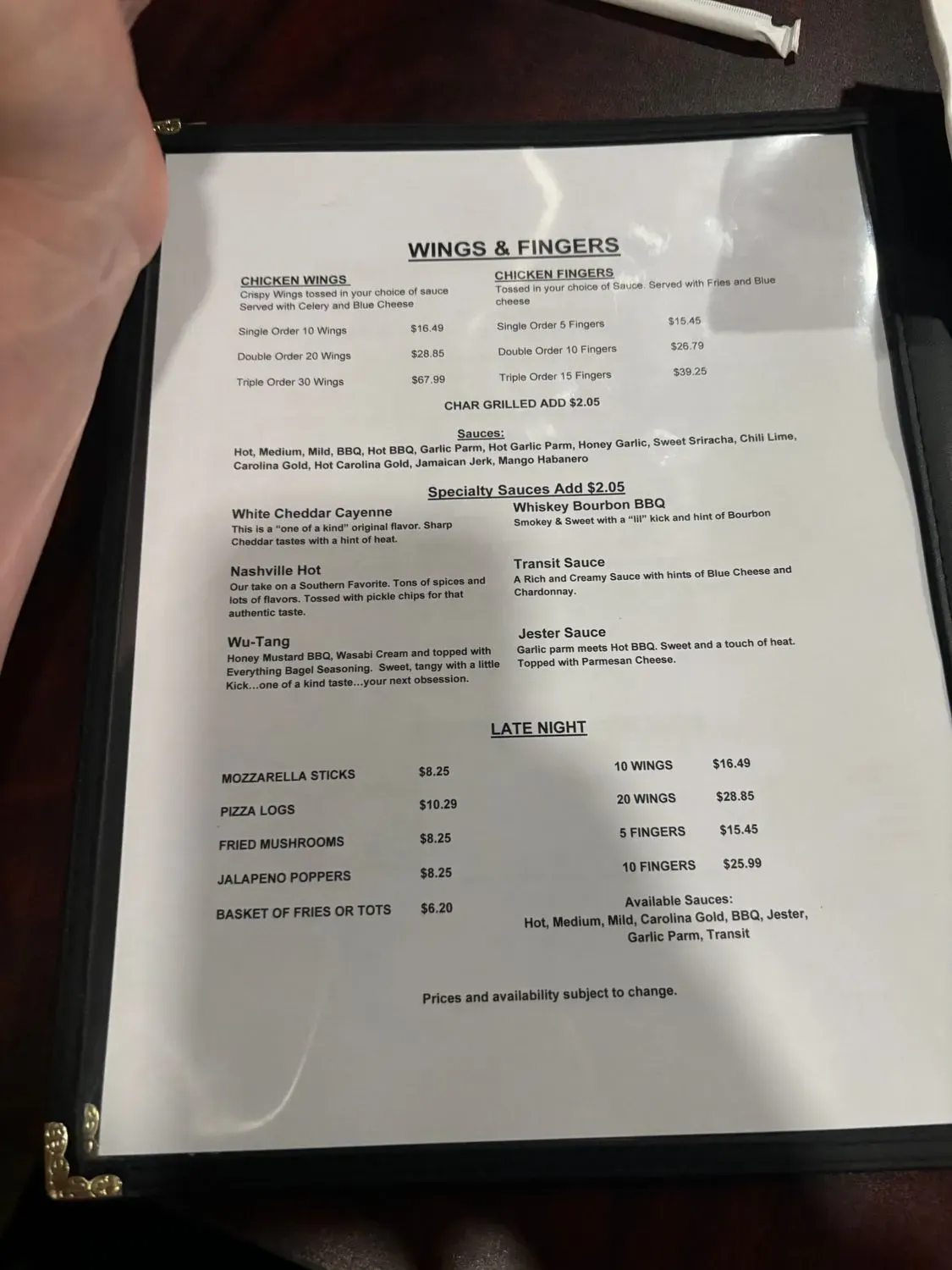 Menu 2