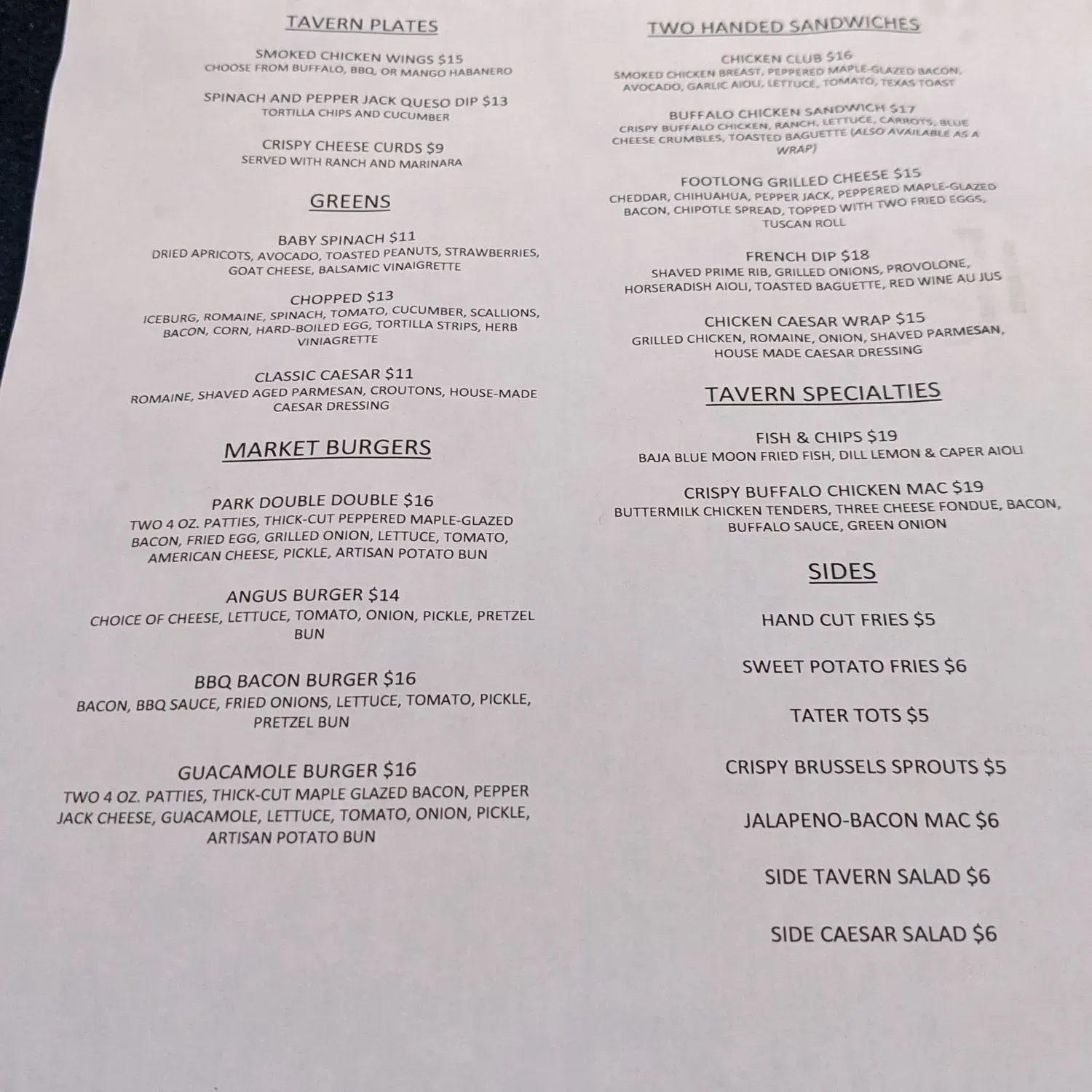 Menu 1