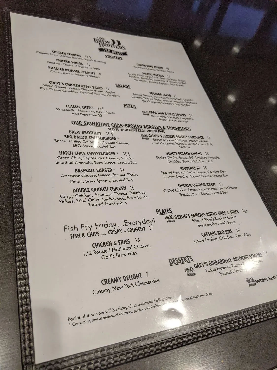 Menu 5