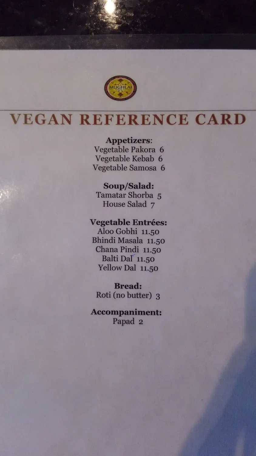 Menu 5