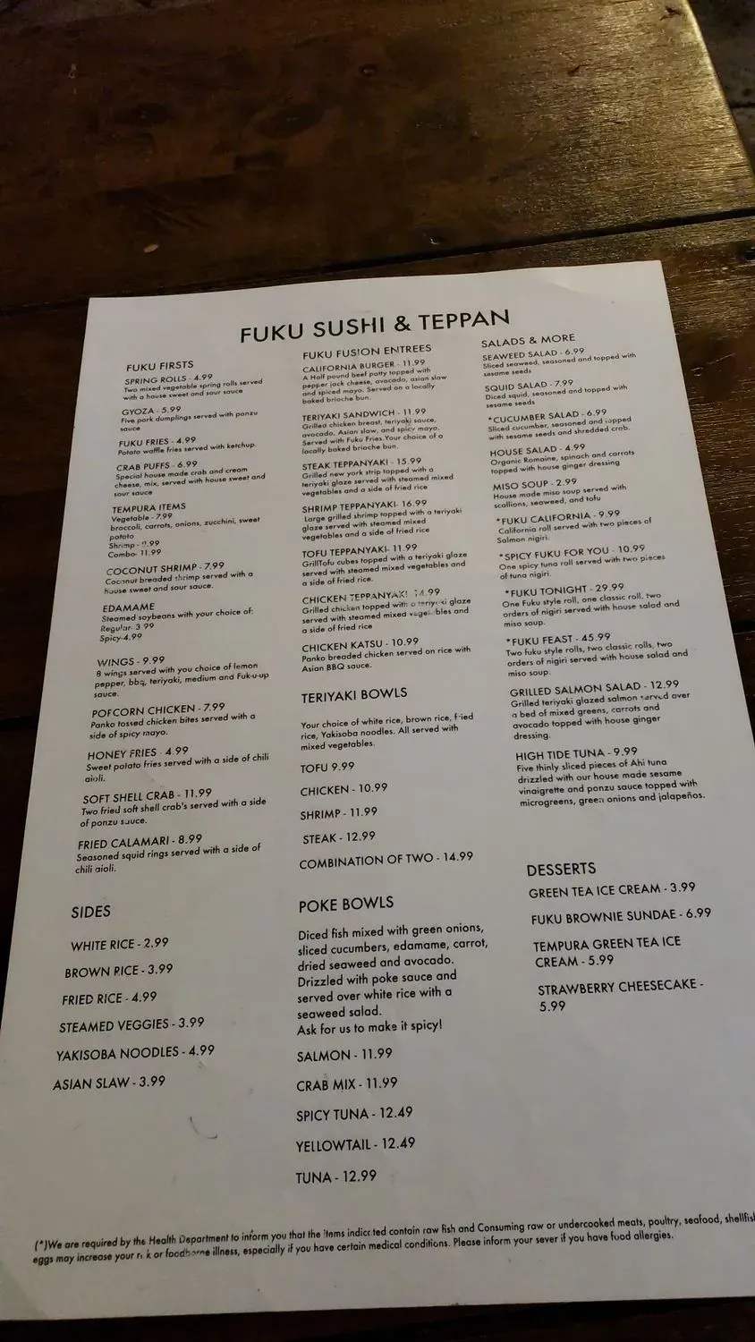 Menu 5