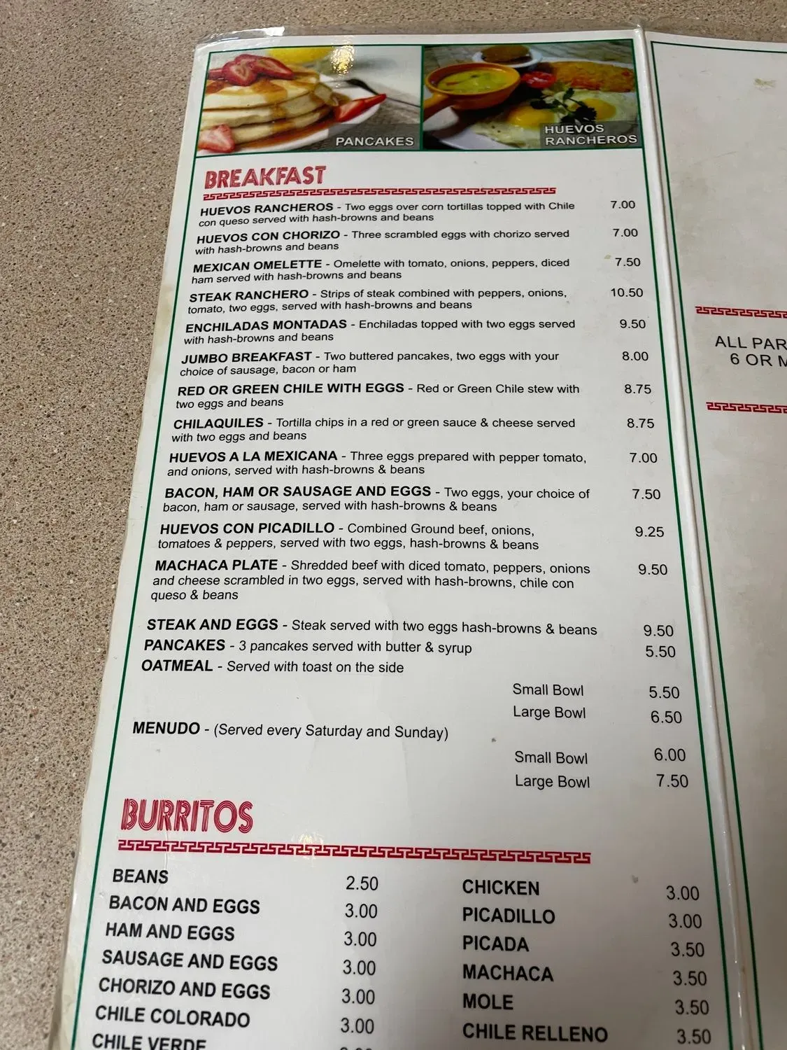 Menu 4