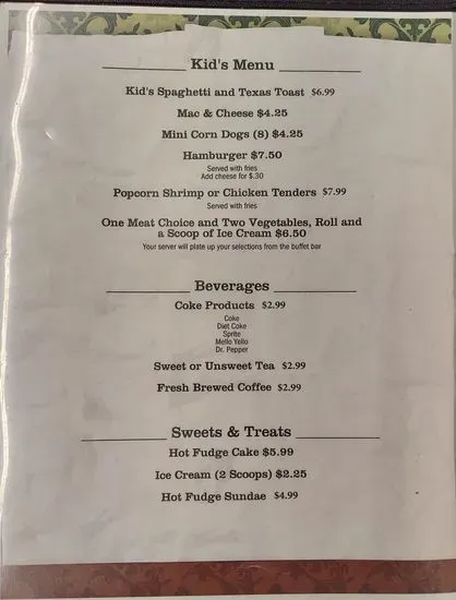 Big Boys Country Kitchen Menu | Newport, TN | Checkle