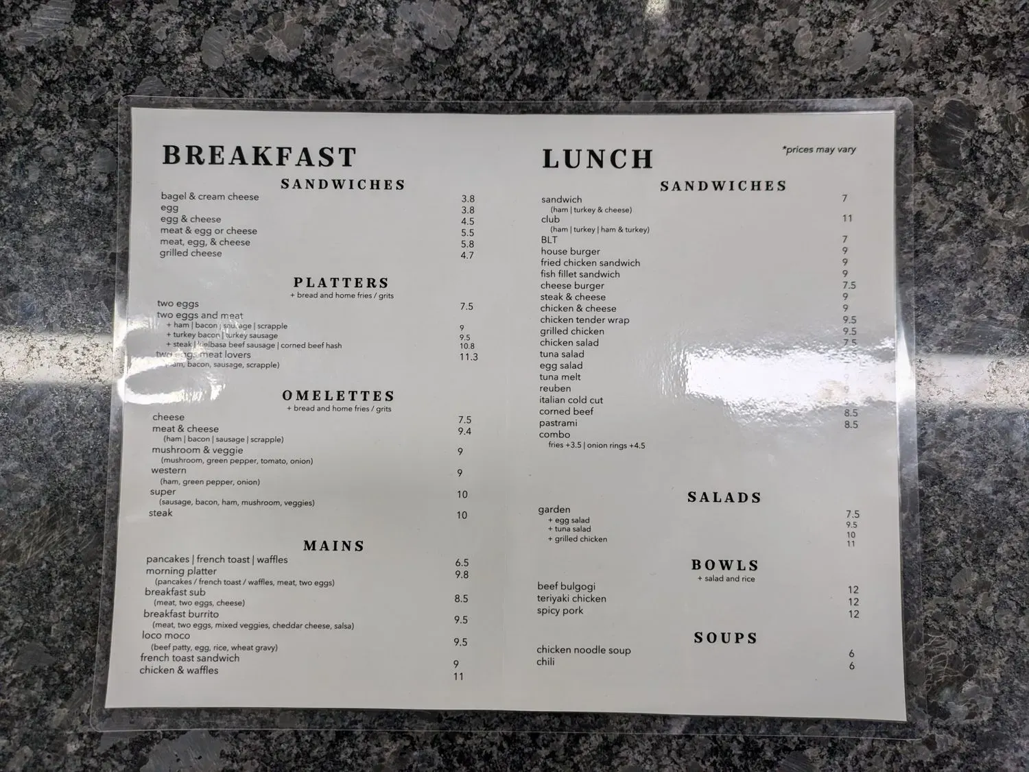 Menu 3