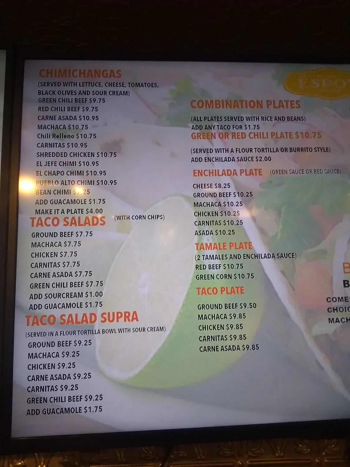 Menu 2