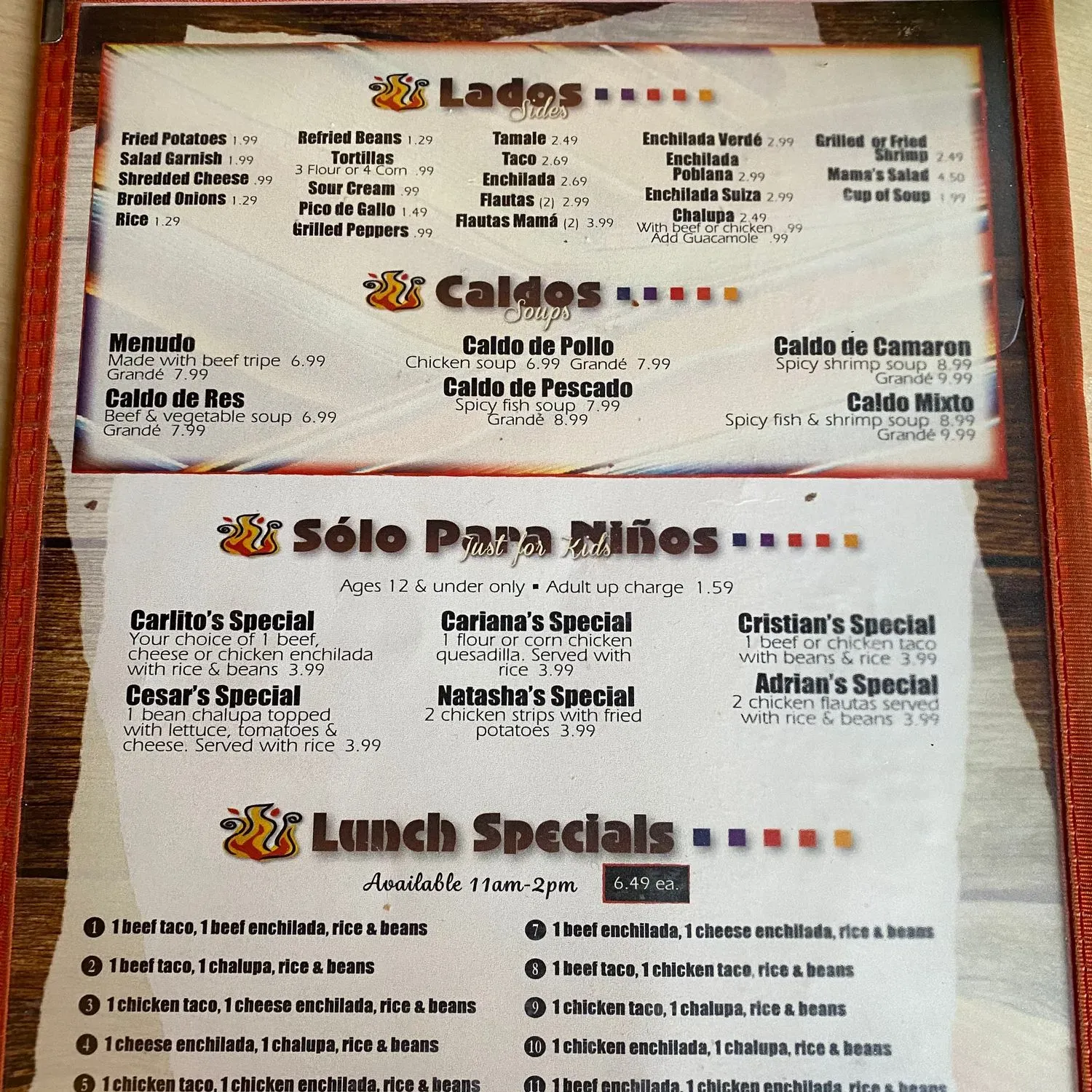 Menu 1