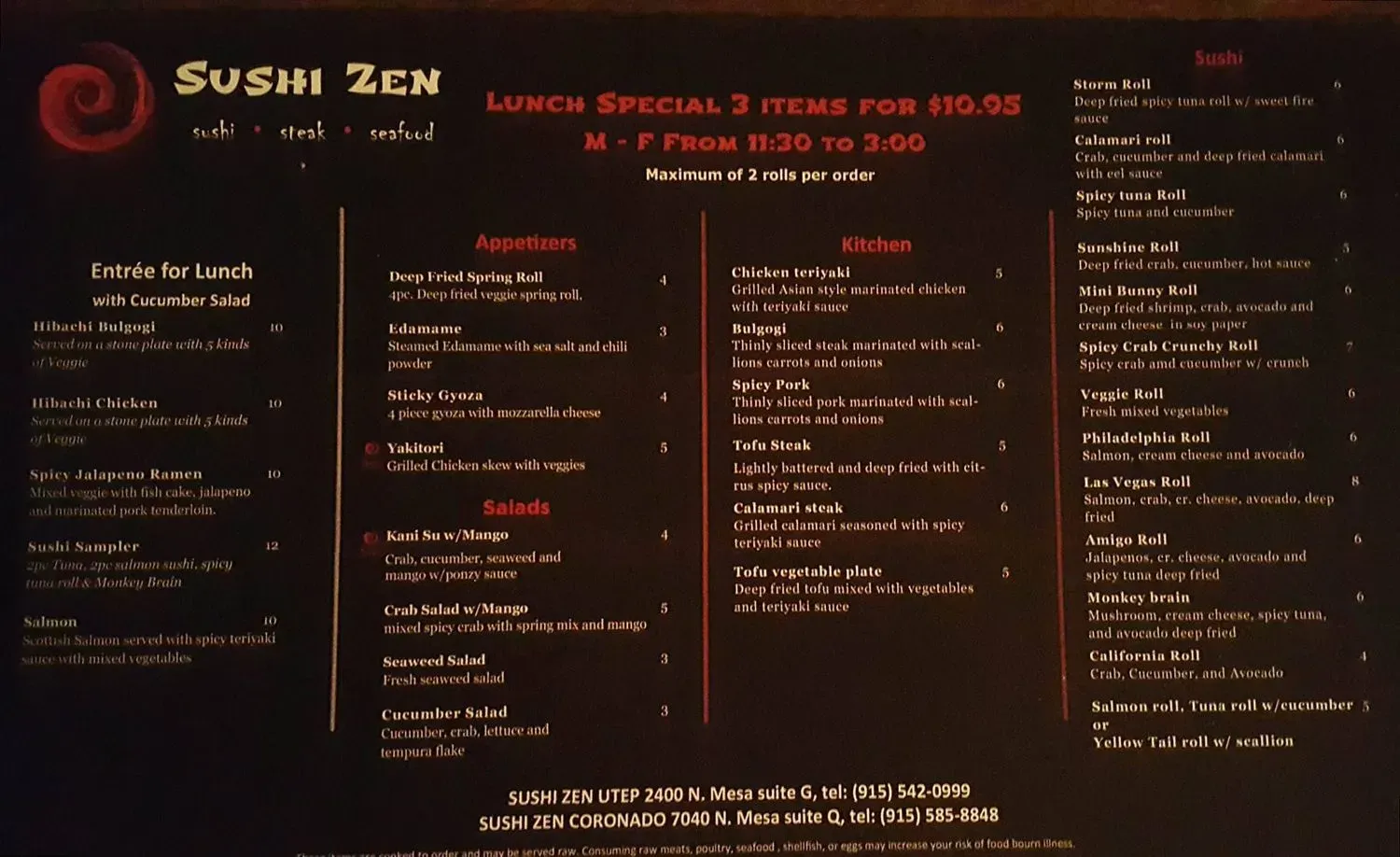 Menu 4