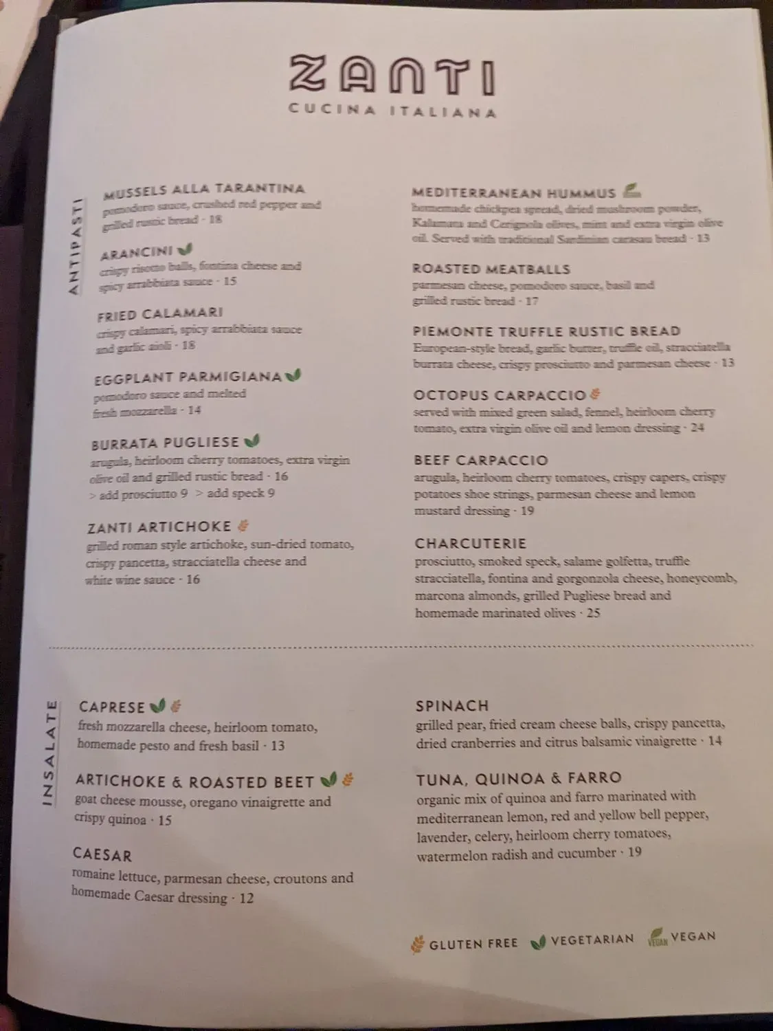 Menu 2