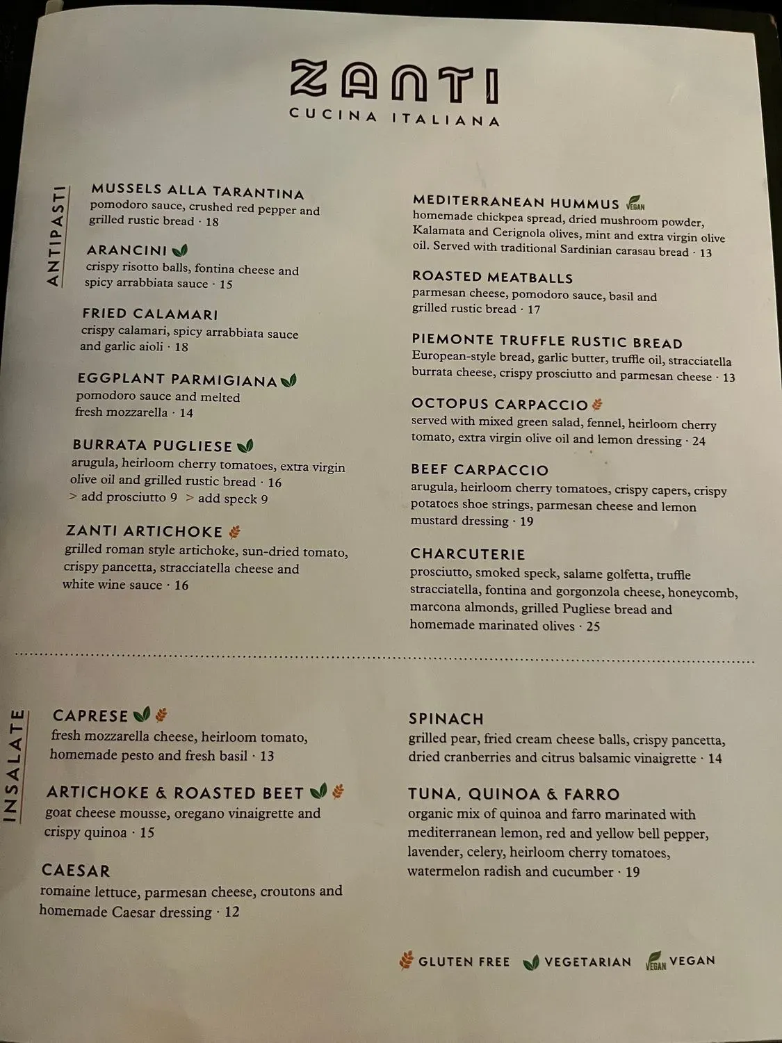 Menu 1