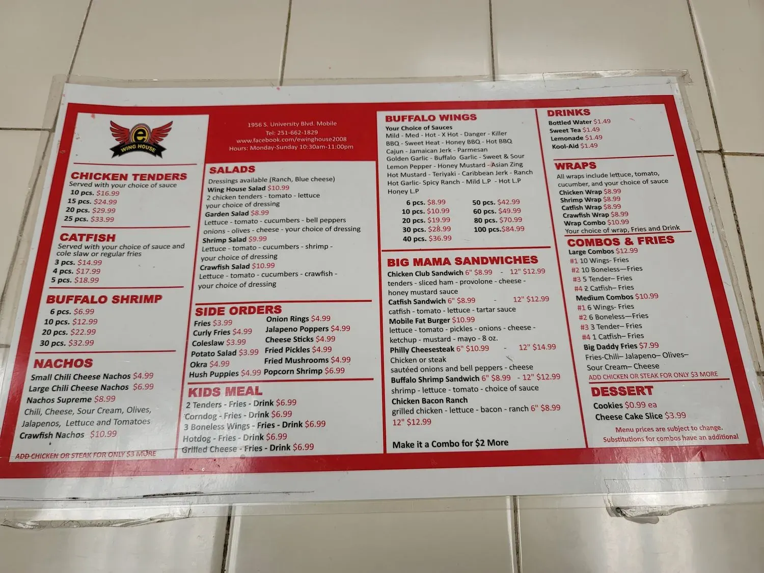 Menu 4