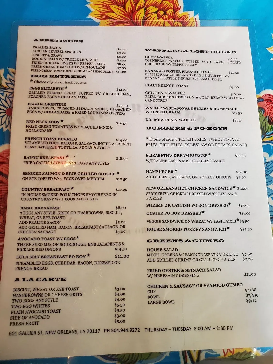 Menu 3