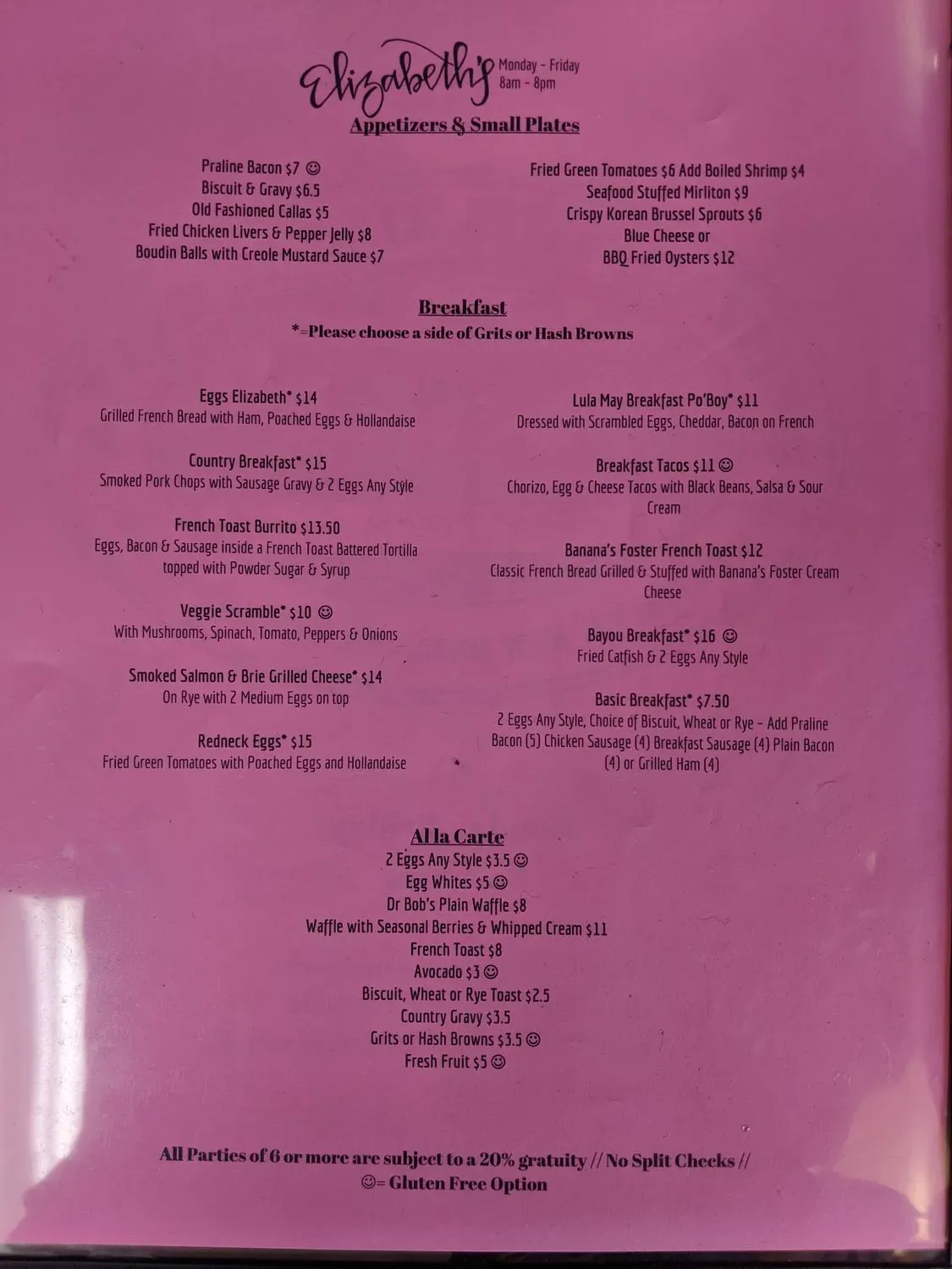 Menu 2