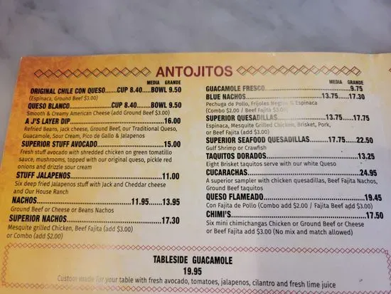 Menu 1