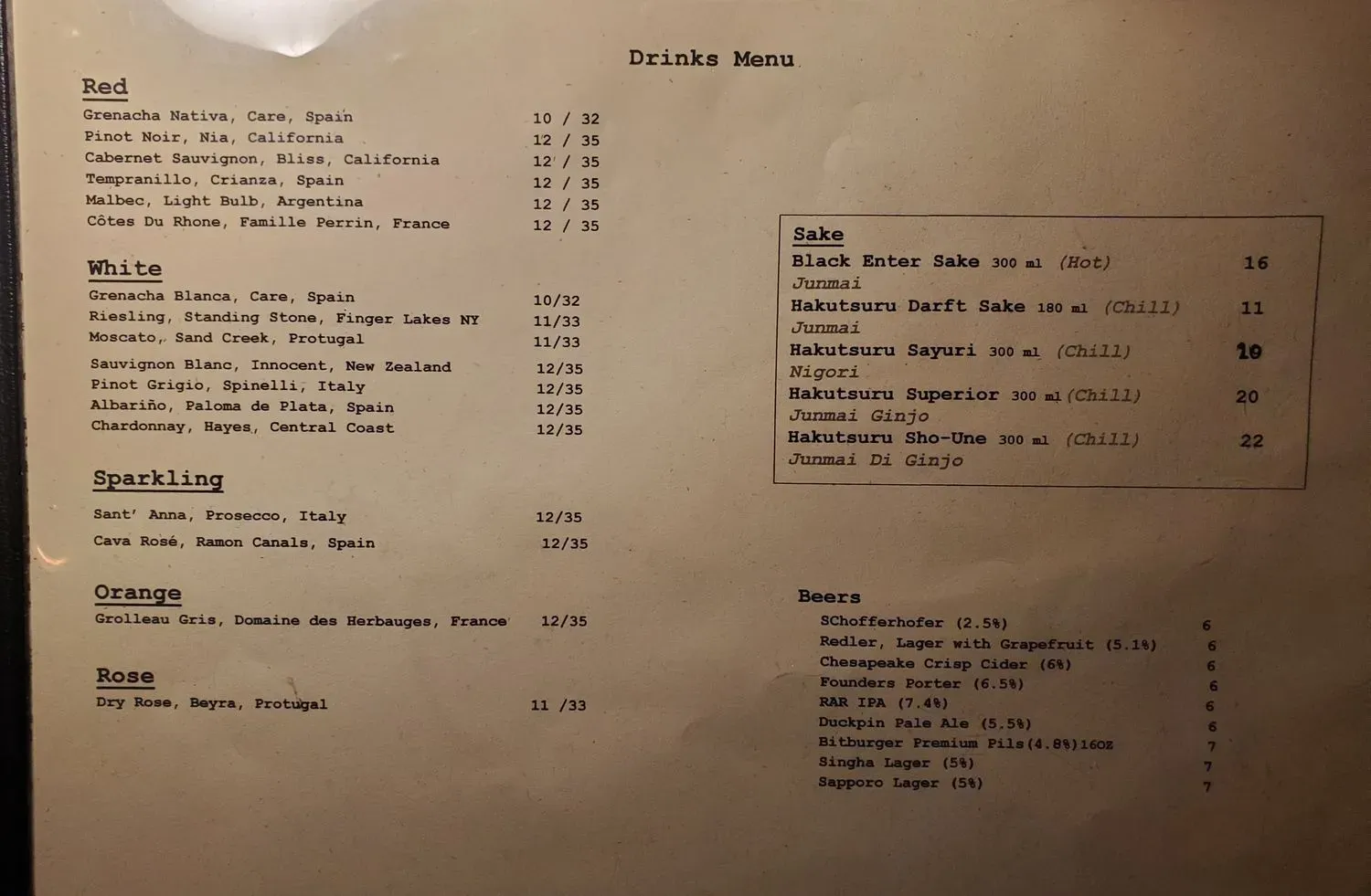 Menu 3