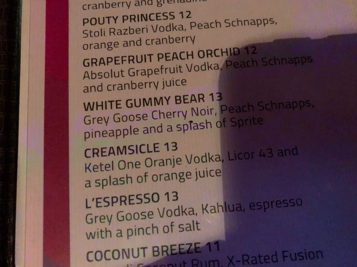 Menu 4