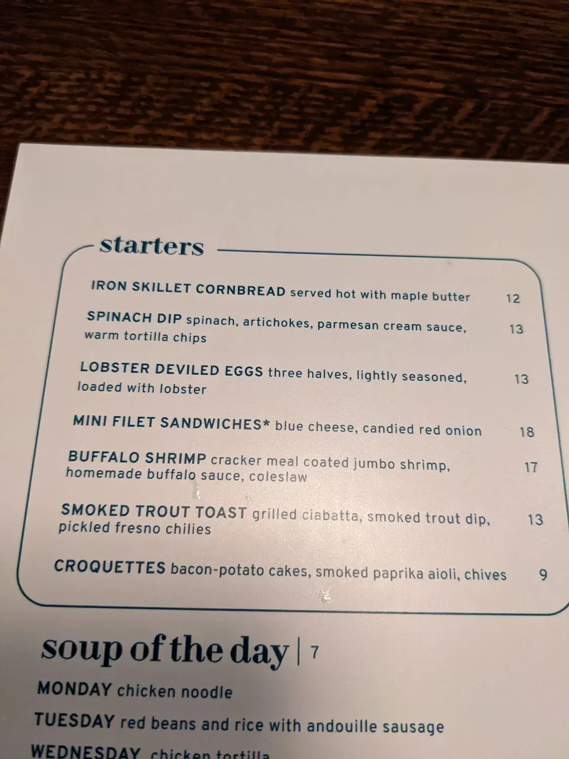 Menu 5