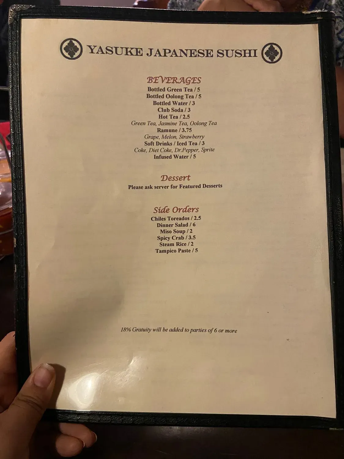 Menu 6