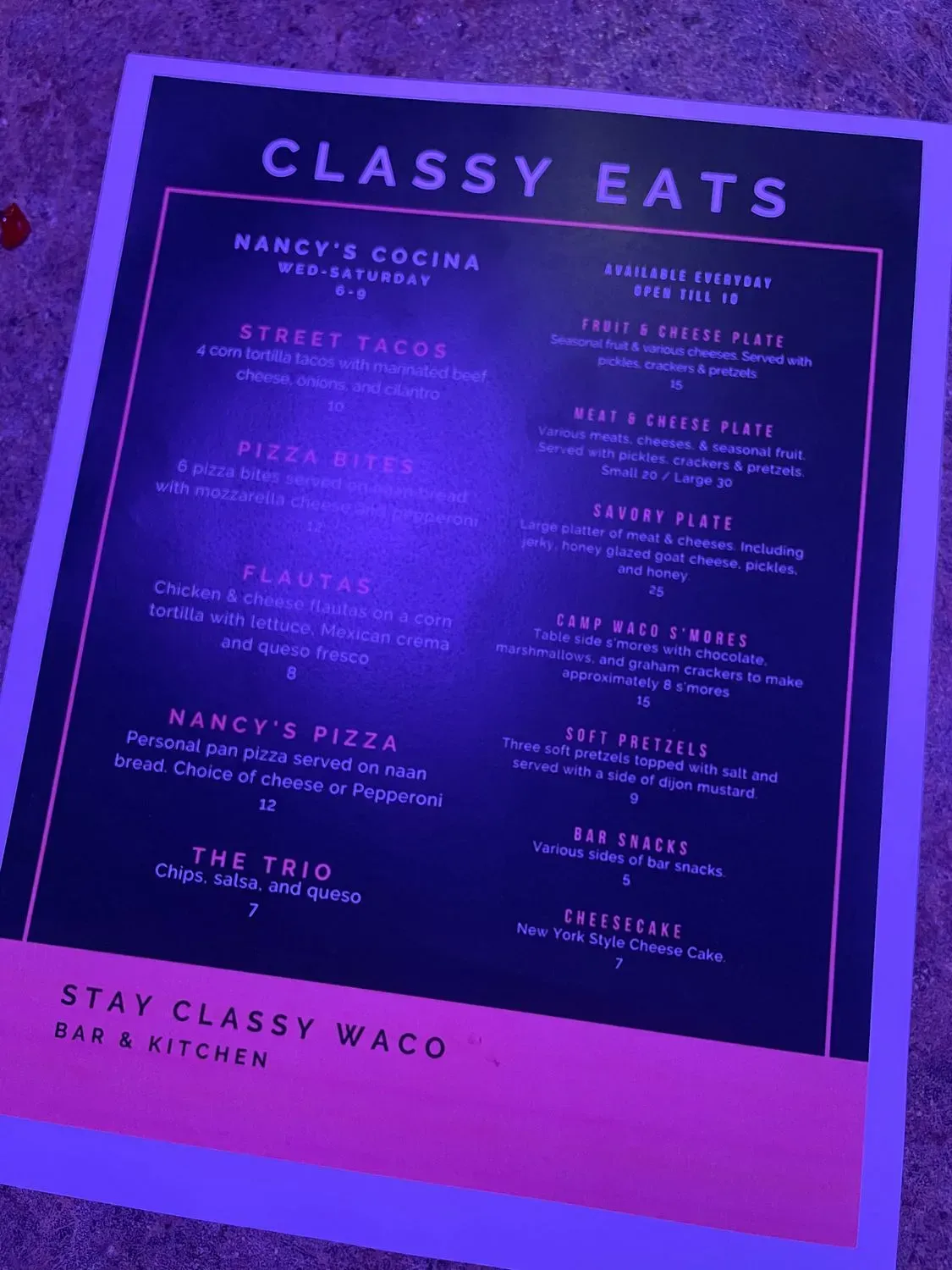 Menu 3